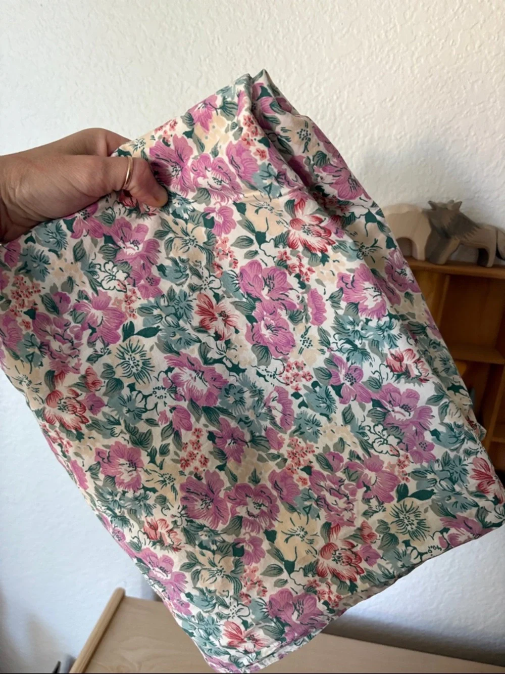 51”x 79” Handmade Vintage Floral Duvet Cover or Fabric Cotton